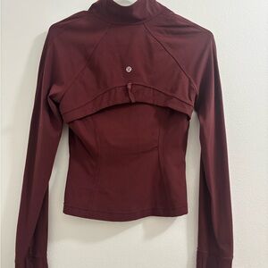 lululemon athletica Women's Maroon Long Sleeve Top